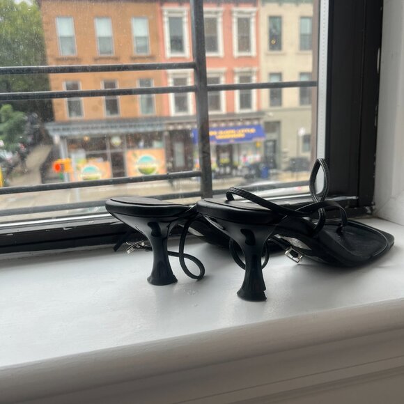 Jeffrey Campbell Fluxx Heeled Sandals in Black, Size 6.5 - Picture 10 of 12